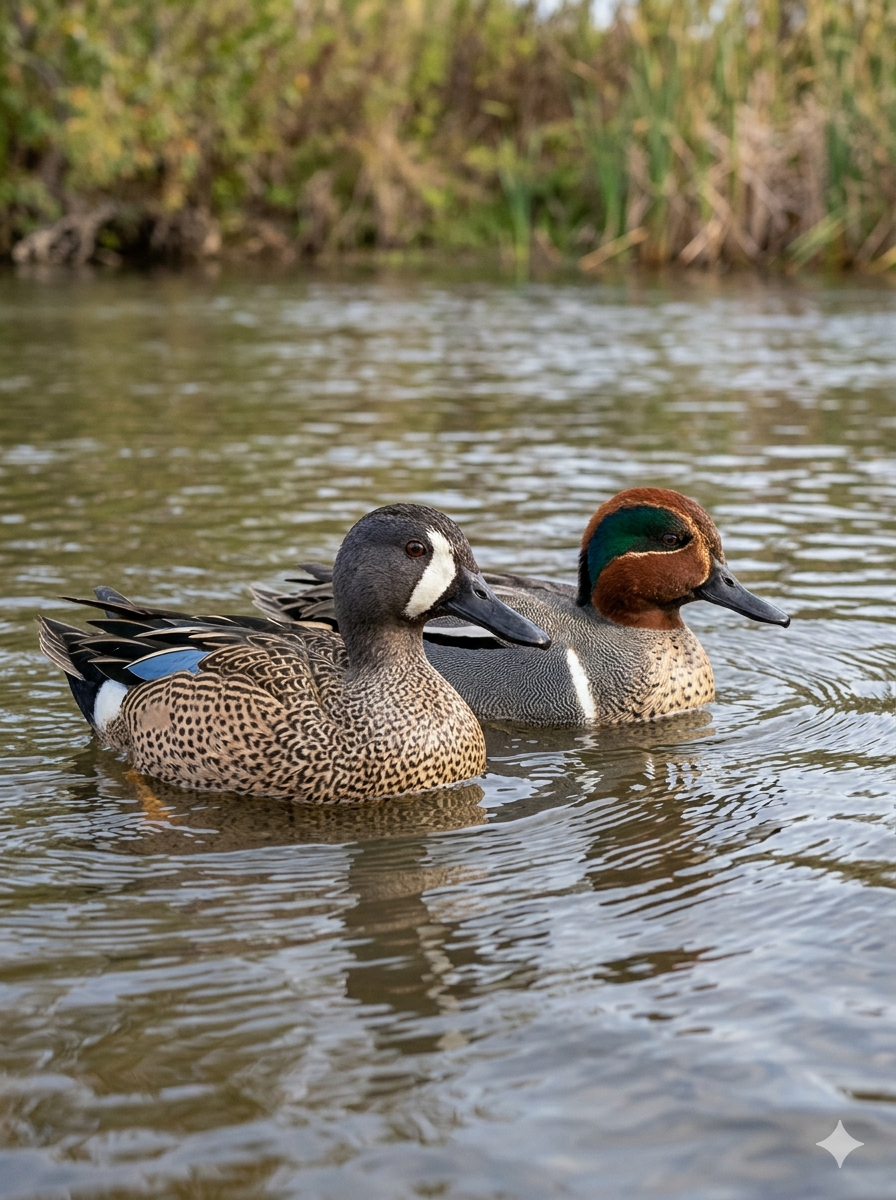 Blue-winged/Green-winged Teal